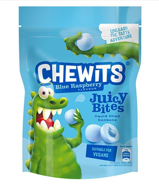 Chewits - blue raspberry flavour liquid filled bonbons