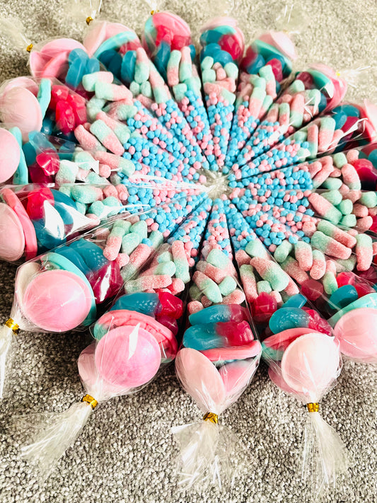 Pink & Blue Sweet Cones